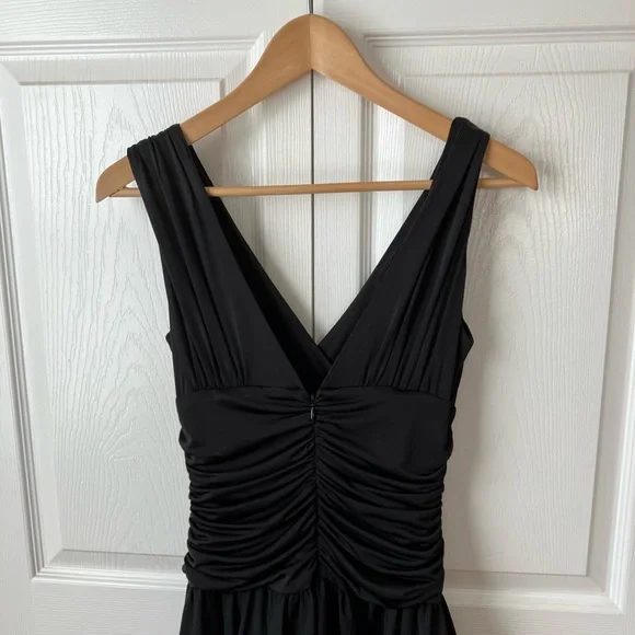 Max and Cleo Black A-Line Midi Dress Size 4 EUC - Picture 7 of 15